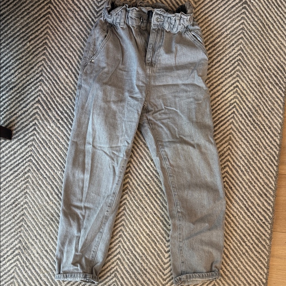 Women’s Paperbag Waist jeans - Gray